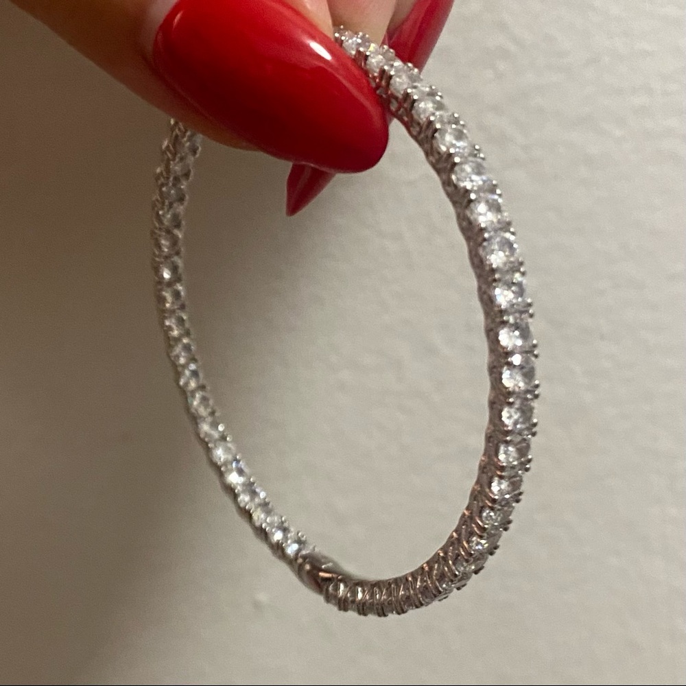 Crystal Hoops - Picture 2 of 3